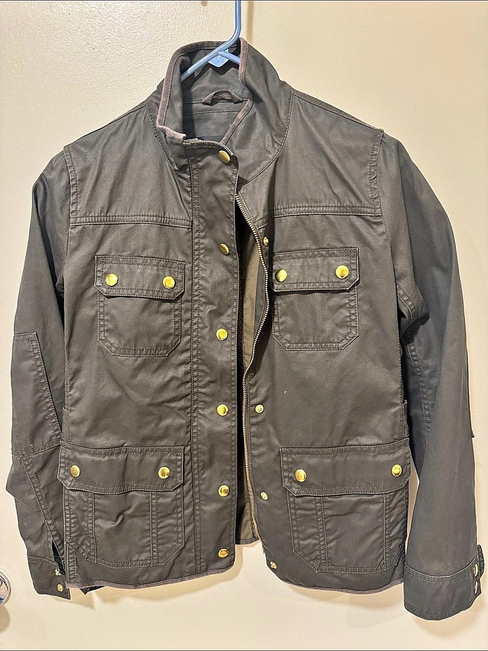 J.Crew Downtown Field Jacket Utility Jacket Brown XS